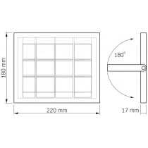 LED прожектор автономний VIDEX 500Lm 5000K