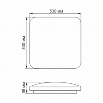 LED світильник функціональний квадратний  VIDEX 72W 2800-6000K