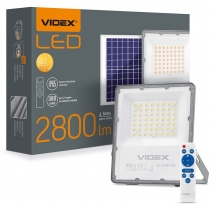 LED прожектор автономний VIDEX 30W 5000K