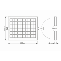 LED прожектор автономний VIDEX 30W 5000K