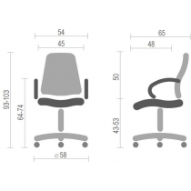 Крісло Тіто (6108B) CH TILT Чорне