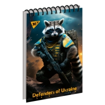 Зошит для записів YES А7/80 од.спіраль "Defenders of Ukraine"