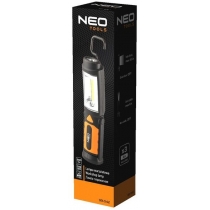 Ліхтар інспекційний Neo Tools на батарейках, AAх3, 300лм, 3Вт, 2в1, гачок 360°, магніт