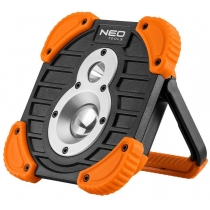 Прожектор Neo Tools акумуляторний, 2600мАг, 750+250лм, 10+3Вт, 3 функції освітлення, IP44