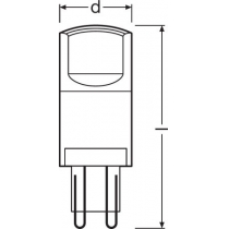 Лампа світлодіодна OSRAM LEDPIN40 3,8W/840 230V CL G9 FS1