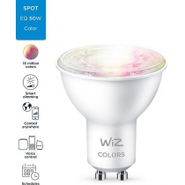 Лампа умная WiZ, GU10, 4.7W, 50W, 345Lm, 2200-6500K, RGB, Wi-Fi