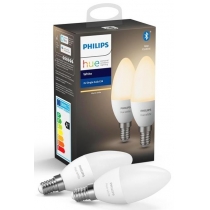 Лампа розумна Philips Hue E14, 5.5W(40Вт), 2700K, White, ZigBee, Bluetooth, димування, 2шт