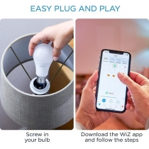 Лампа умная WiZ, E27, 8W, 60W, 806Lm, A60, 2700K, Wi-Fi