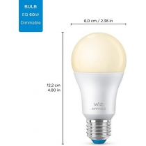 Лампа умная WiZ, E27, 8W, 60W, 806Lm, A60, 2700K, Wi-Fi
