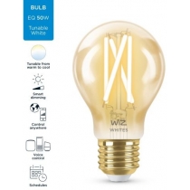 Лампа розумна WiZ, E27, 7W, 50W, 640Lm, A60, 2000-5000К, філаментна, Wi-Fi