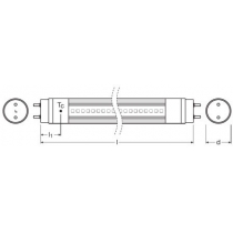 Лампа світлодіодна OSRAM LED ST8 ENTRY AC G13 1200mm 16-36W 6500K 220V