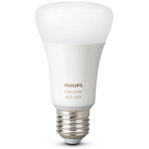 Лампа розумна Philips Hue E27, 9W(60Вт), 2000K-6500K, RGB, ZigBee, Bluetooth, димування