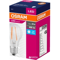 Лампа світлодіодна OSRAM LED Filament A60 7W (806Lm) 4000K E27