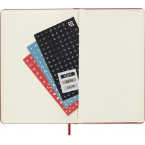 Дневник Moleskine 2024 13 х 21 см 400 страниц Красный