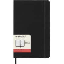 Щоденник Moleskine 2024 13 х 21 см 400 сторінок Чорний