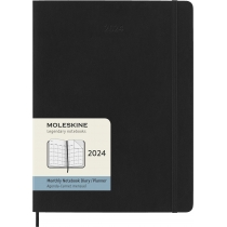 Щомісячник Moleskine 2023 19 х 25 см 144 сторінки Чорний М’який