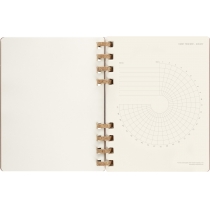 Щотижневик Moleskine 2023-2024 Spiral Академічний 19 х 25 см 200 сторінок Мигдальний