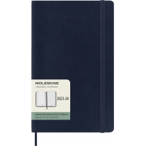 Щотижневик Moleskine 2023-2024 13 х 21 см 208 сторінок Сапфір М’який