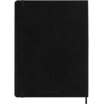 Щотижневик Moleskine 2023-2024 19 х 25 см 208 сторінок Чорний М’який