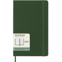 Еженедельник Moleskine 2024 13 х 21 см 144 страницы Миртовый Зеленый