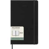 Щотижневик Moleskine 2024 13 х 21 см 144 сторінки Чорний