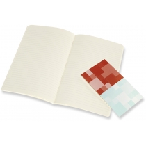 Блокнот Moleskine Volant 13 х 21 см 240 страниц в линию Корал, Аква (2 шт)