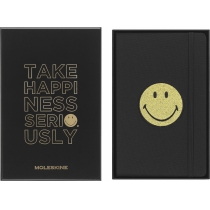 Записник Moleskine Smiley 13 х 21 см 176 сторінок у лінійку Канва в подарунковому боксі