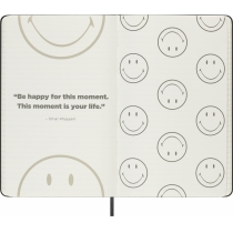 Записник Moleskine Smiley 13 х 21 см 176 сторінок у лінійку Канва в подарунковому боксі