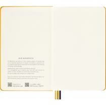 Записник Moleskine x K-Way 13 х 21 см 240 сторінок Нелінований Жовтогарячий Нейлон