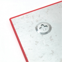 Дошка скляна магнітно-маркерна ТМ AXENT 45х45 см, червона