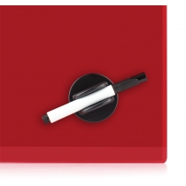 Дошка скляна магнітно-маркерна ТМ AXENT 90x120 см, червона