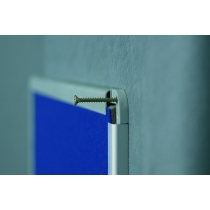 Дошка текстильна синя ТМ 2x3, рамка алюмінієва Alu23, 90х60 см