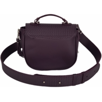 Сумка "Римини" натуральная кожа, баклажан.