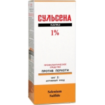 Профілактичний засіб по догляду за шкірою волосистої частини голови ПАСТА СУЛЬСЕНА 1% проти лупи, 75