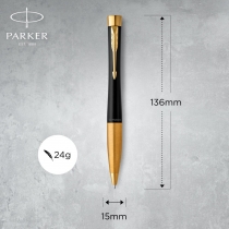 Набір Parker URBAN Muted Black GT BP (кулькова ручка + блокнот Parker)