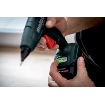 Пістолет клейовий Metabo HK 18 LTX 20, 18В, стрижні 11мм, подача 20г•хв, 200/130 градусів, 0.4кг, бе