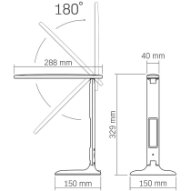 Лампа настiльна LED VIDEX TF05B 7W 3000-5500K