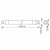 Лампа LED FITO  VIDEX T8F 18W 1.2M