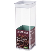 Контейнер для зберігання харчових продуктів Ardesto Fresh, 1.5л, пластик, білий