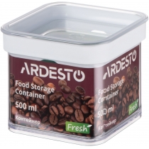 Контейнер для зберігання харчових продуктів Ardesto Fresh, 0.5л, пластик, білий
