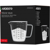 Мерный стакан Ardesto, 0.5л, боросиликатное стекло, прозрачный