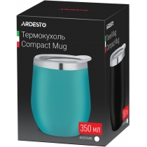 Термокухоль Ardesto Compact Mug, 350мл, нержавіюча сталь, блакитний