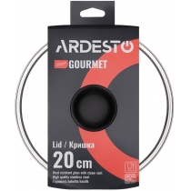 Крышка Ardesto Gemini Gourmet, 20см, стекло, нержавеющая сталь, бакелит