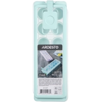 Форма для льоду з кришкою Ardesto Fresh Cylinder, 27х9.5х3.8см, силікон, пластик, блакитний