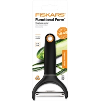 Овочечистка горизонтальна Fiskars Functional Form, з рухомим лезом, 23см, нержавіюча сталь, пластик,