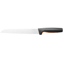 Кухонний ніж для хліба Fiskars Functional Form, 21.3см, нержавіюча сталь, пластик, чорний