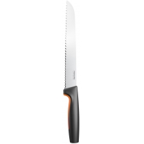 Кухонный нож для хлеба Fiskars Functional Form, 21.3см, нержавеющая сталь, пластик, черный