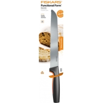 Кухонный нож для хлеба Fiskars Functional Form, 21.3см, нержавеющая сталь, пластик, черный