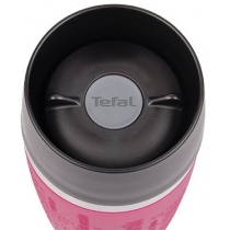 Термочашка Tefal Travel Mug, 360мл, нержавіюча сталь, пластик, малиновий