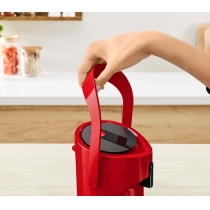 Термос Tefal Ponza Pump, 1.9л, пластик, скло, червоний